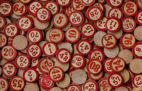 Bingo chips for playing the game