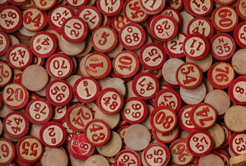 Bingo chips for playing the game