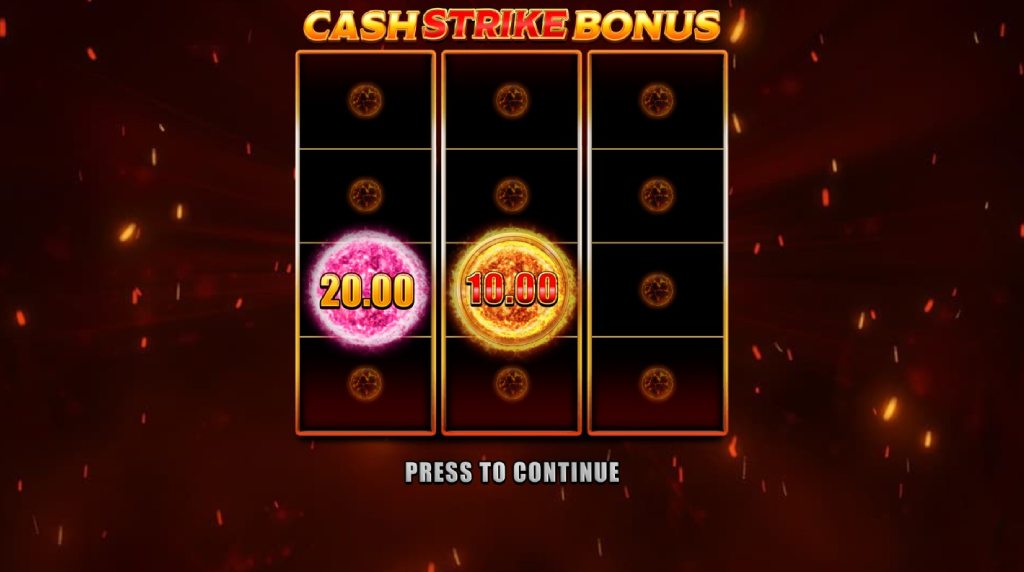 Screenshot of the Cash Strike Bonus of Cash Strike Triple Fire