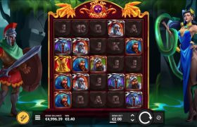 Screenshot from the New Eye of Medusa Slot by Hacksaw Gaming