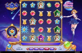 Screenshot from the New Moon Princess Stargazing Slot by Play'n GO