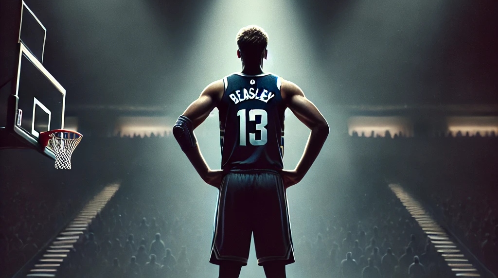 NBA player Malik Beasley in spotlight
