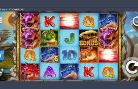 Screenshot from the New Rex Stampede Slot by ELK Studios