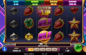 Screenshot from the new Super Flip Deluxe Slot by Play'n GO