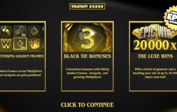 Screenshot from the New the Luxe Slot by Hacksaw Gaming