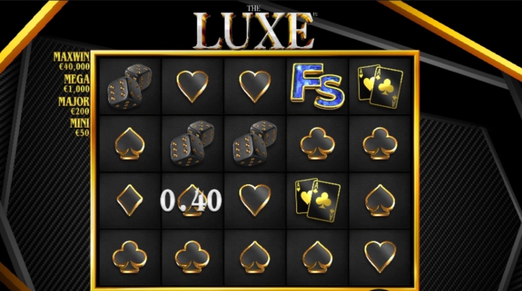 Screenshot of the Welcome Screen of The Luxe
