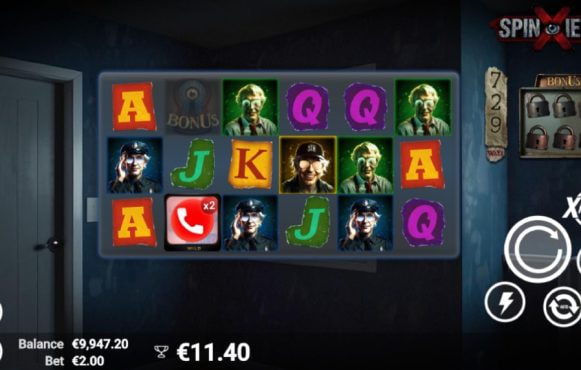 Screenshot from the new Spinxiety Slot by AvatarUX