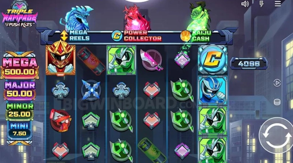 Screenshot from the New Triple Rampage Slot by Push Gaming