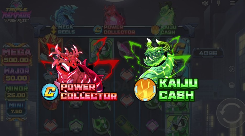 Screenshot of the prize symbols of Triple Rampage
