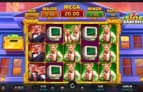Screenshot from the new Bacon Bankroll slot by Relax Gaming