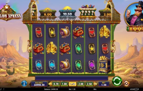 Screenshot from the New Bullion Xpress Slot by Play'n GO