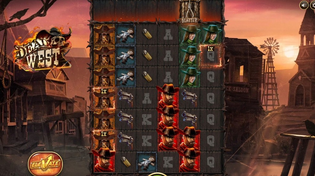 Screenshot from the new Dead West Slot by NetEnt