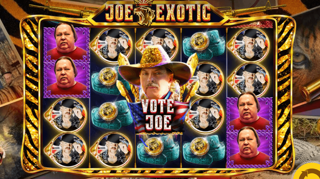 Joe Exotic and his many cronies populate this popular slot