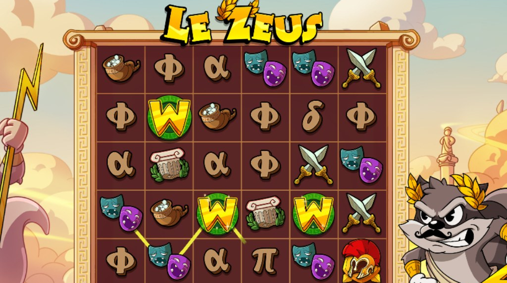 Screenshot from the New Le Zeus Slot by Hacksaw Gaming