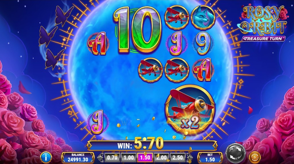 Screenshot of the Treasure Turn of Rosey Orbit Treasure Turn