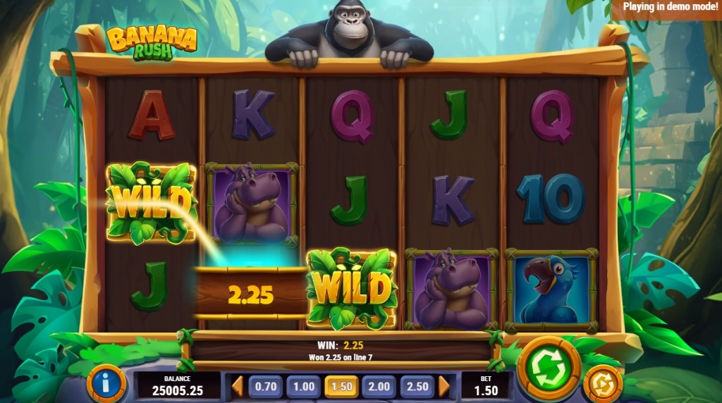 Screenshot from the Wild Vines of Banana Rush