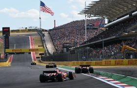 Charles Leclerc in action during the F1 Grand Prix of United States in 2024.