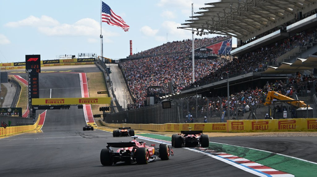 Charles Leclerc in action during the F1 Grand Prix of United States in 2024.