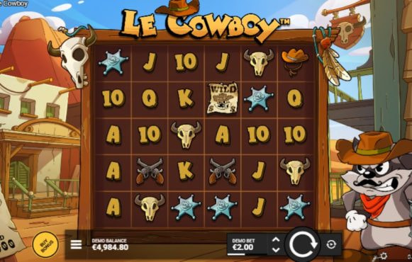 Screenshot from the New Le Cowboy Slot by Hacksaw Gaming