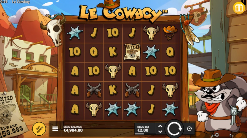 Screenshot from the New Le Cowboy Slot by Hacksaw Gaming