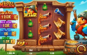 Screenshot from the New Lucky Macaw Slot by TaDa Gaming