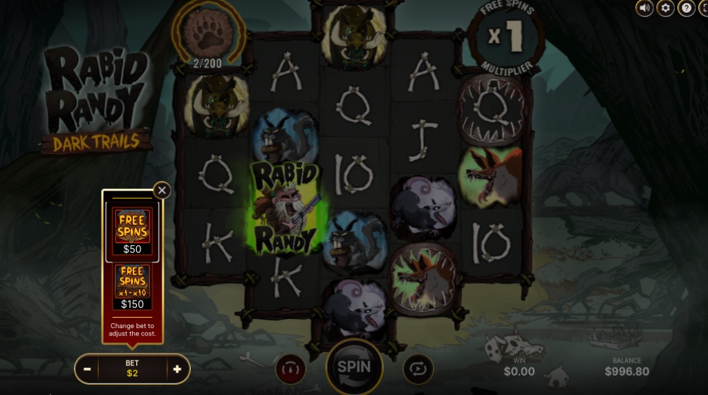 Screenshot of the Elevate Feature Buy of Rabid Randy Dark Trails