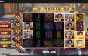 Screenshot from the new Saint Nicked 3 slot by Blueprint Gaming