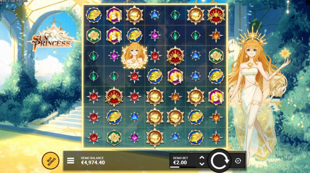 Screenshot from the New Sun Princess Slot by Hacksaw Gaming