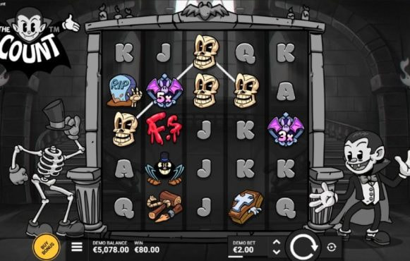 Screenshot from The Count Slot by Hacksaw Gaming
