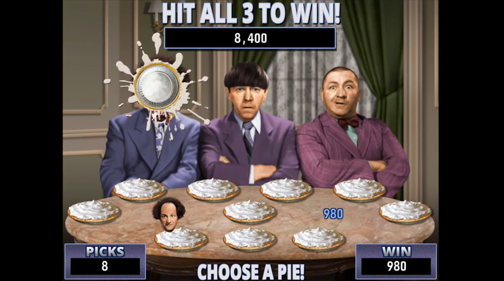 The Three Stooges Online Slot Pie Fight Bonus