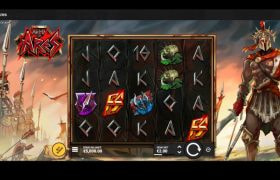 Screenshot from the new Army of Ares slot by Hacksaw Gaming