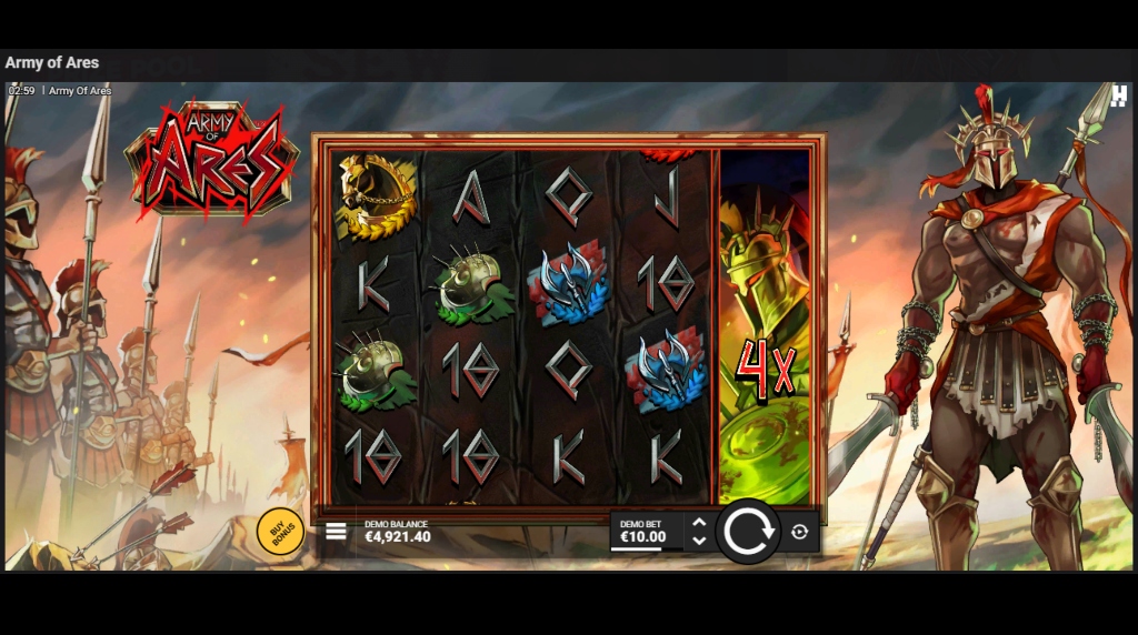 Screenshot from the Wraith and Ruin feature of Army of Ares