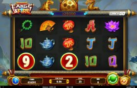 Screenshot from the New Fangs & Fire Slot by Play'n GO