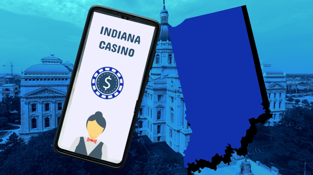 Online slots, Indiana map and state capitol