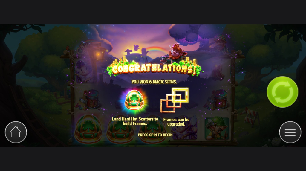 Screenshot from the Magic Spins of Buildin' More Bucks