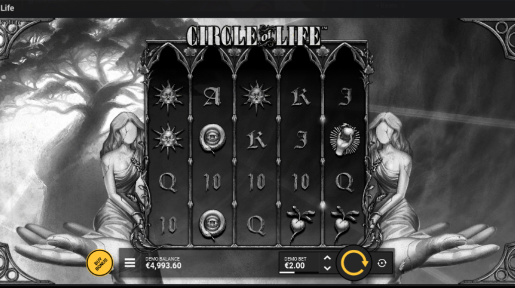 Screenshot from the New Circle of Life Slot by Hacksaw Gaming