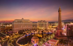 Las Vegas Strip at sunset