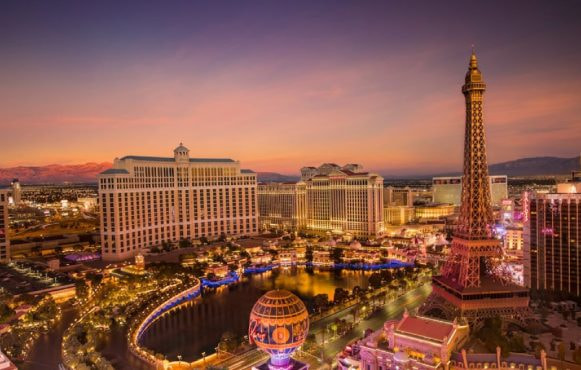 Las Vegas Strip at sunset
