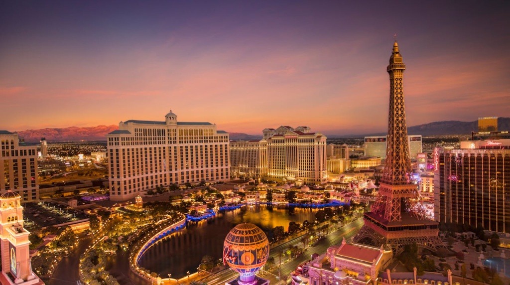Las Vegas Strip at sunset