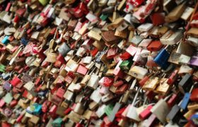 Hundreds of Love Locks Symbolising Unbreakable Love.