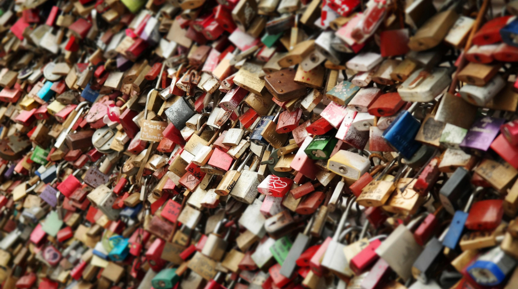 Hundreds of Love Locks Symbolising Unbreakable Love.