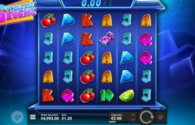 Screenshot from the Superstar Sevens slot by Hacksaw Gaming