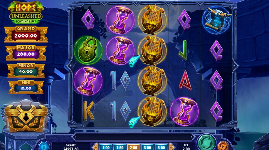 Screenshot from the New Hope Unleashed Fortune Rises Slot by Play'n Go
