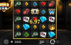 Screenshot from the Power of Ten slot by Hacksaw Gaming