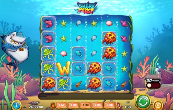 Screenshot from Shark Feast Slot by Play'n GO