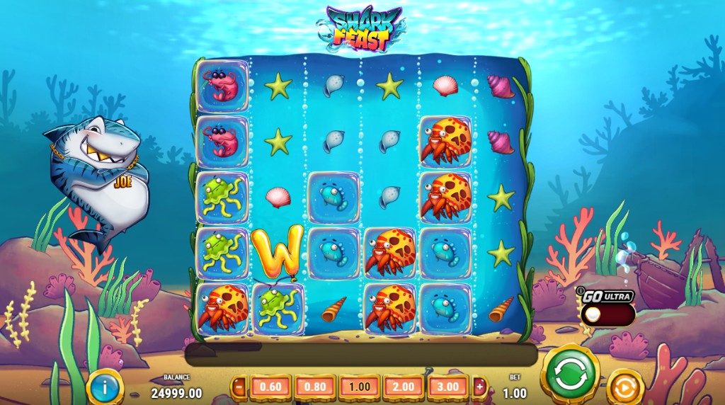 Screenshot from Shark Feast Slot by Play'n GO