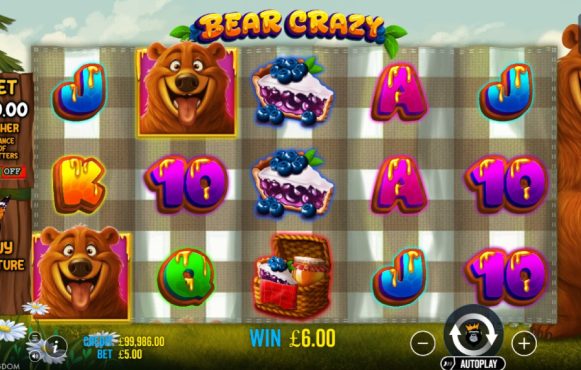 Screenshot from the New Bear Crazy Slot by Pragmatic Play
