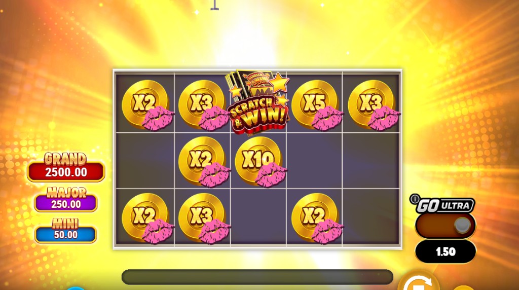 Screenshot from the Scratch and Win feature in Granny's Wild
