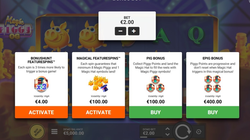 Screenshot from the FeatureBuy of Magic Piggy OG