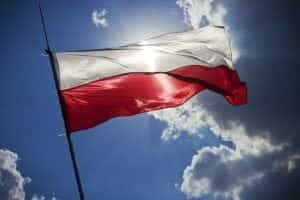 The Polish flag